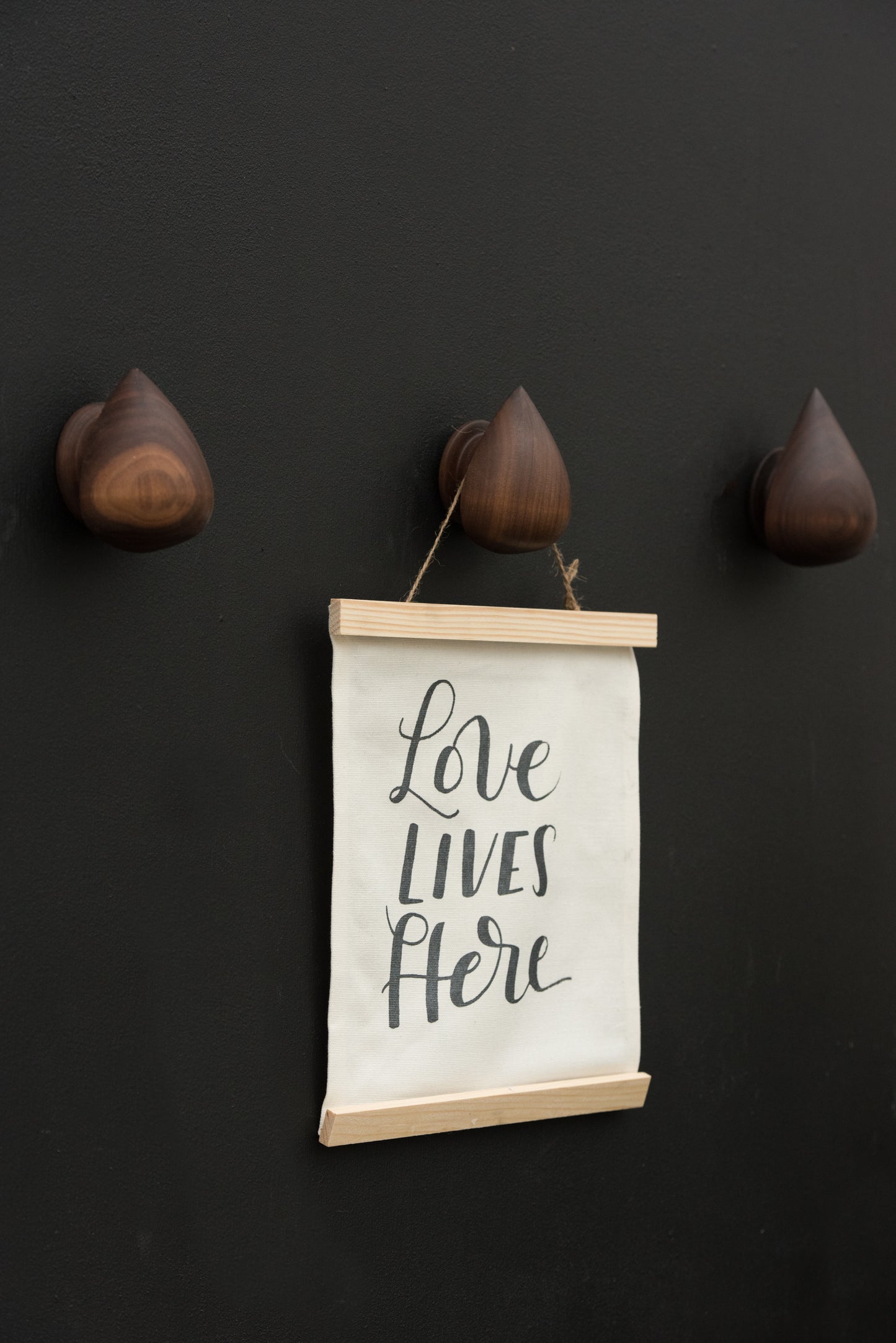 Walnut Drop Wall Hanger