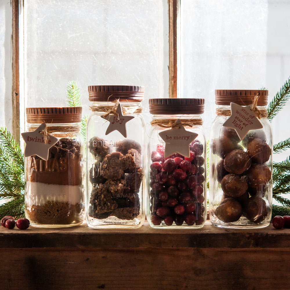 Set of 4 Wood Mason Jar Tops - Cattails Woodwork