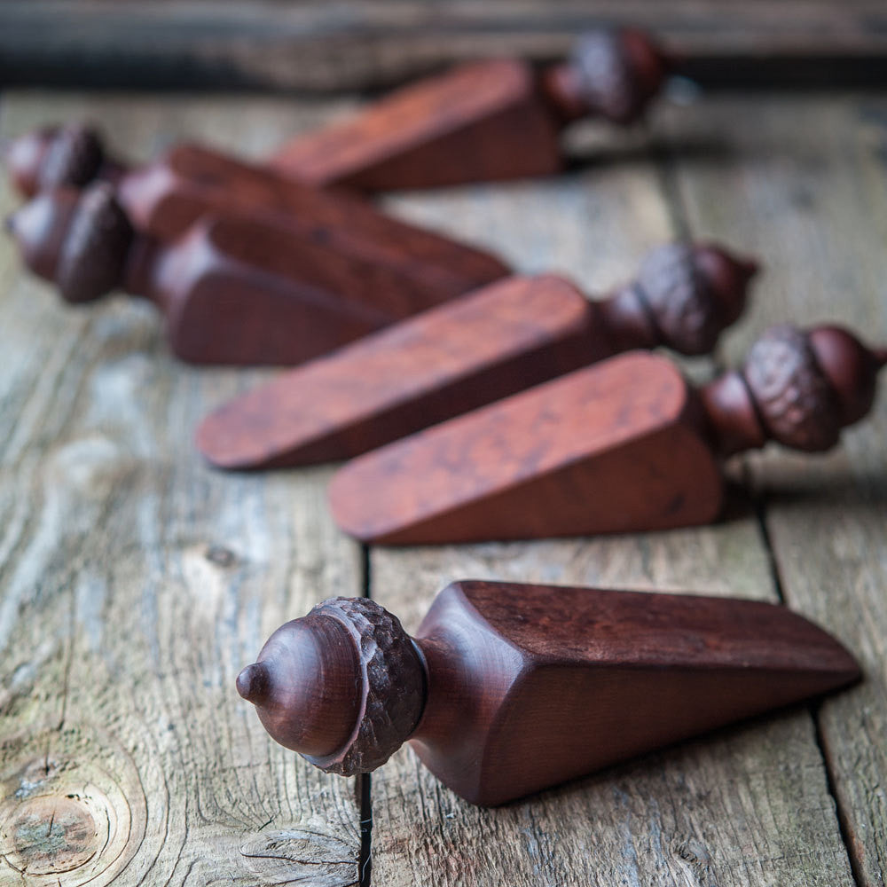 Set of 2 Acorn Door Wedges - Cattails Woodwork
