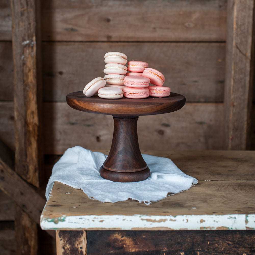 Turned Wood Cake Pedestal - Cattails Woodwork