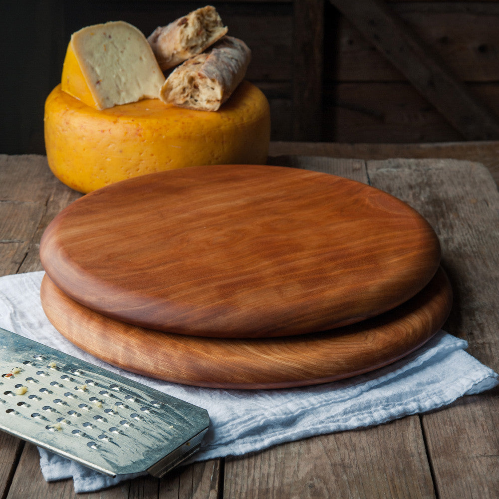 Round Cheese or Pizza Board - Cattails Woodwork