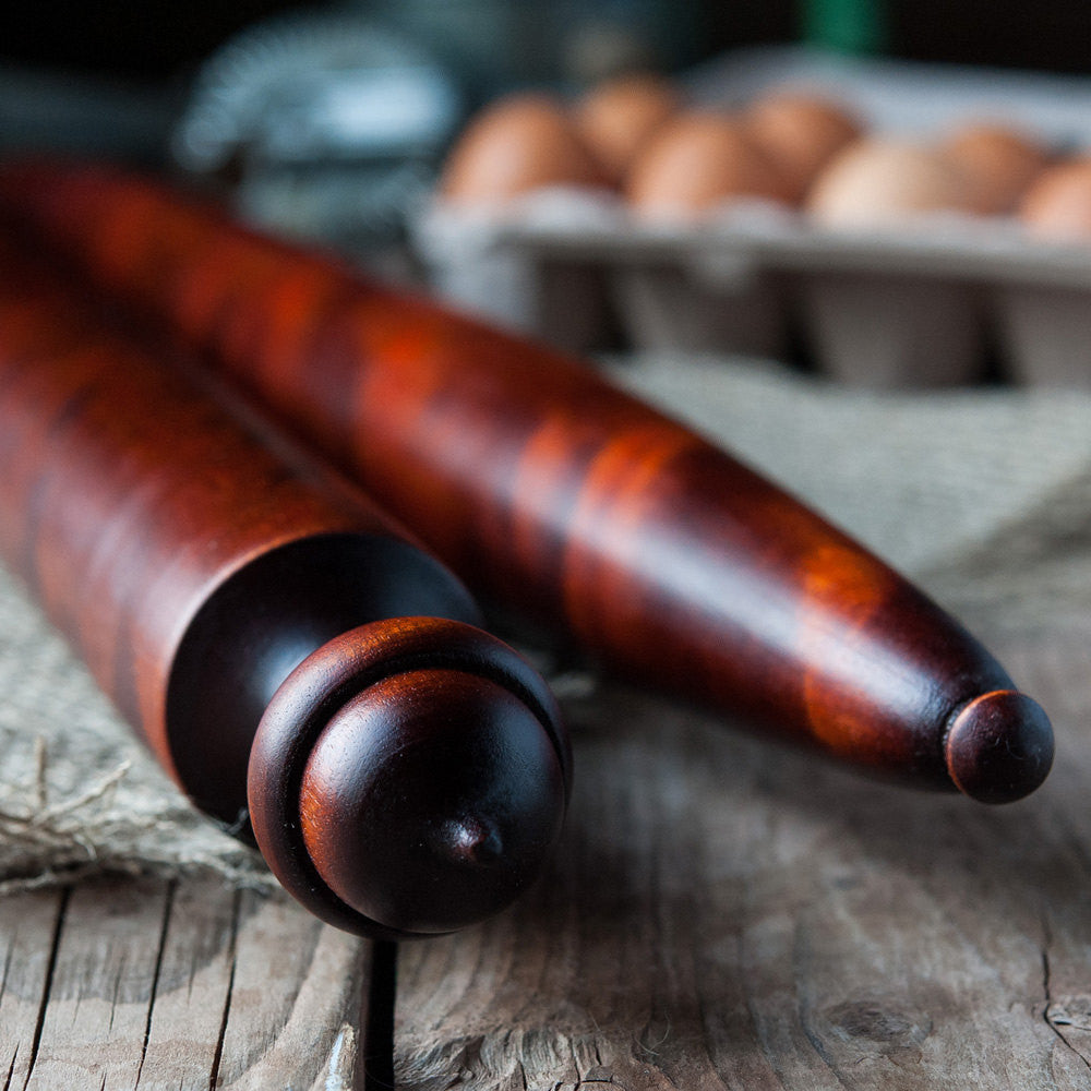 Acorn Pastry Baton,  Tapered Rolling Pin - Cattails Woodwork