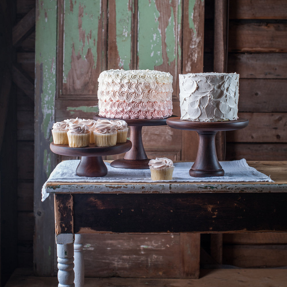 Walnut Cake Stand - Cattails Woodwork